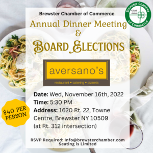 Nov 2022 Dinner Meeting Aversanos
