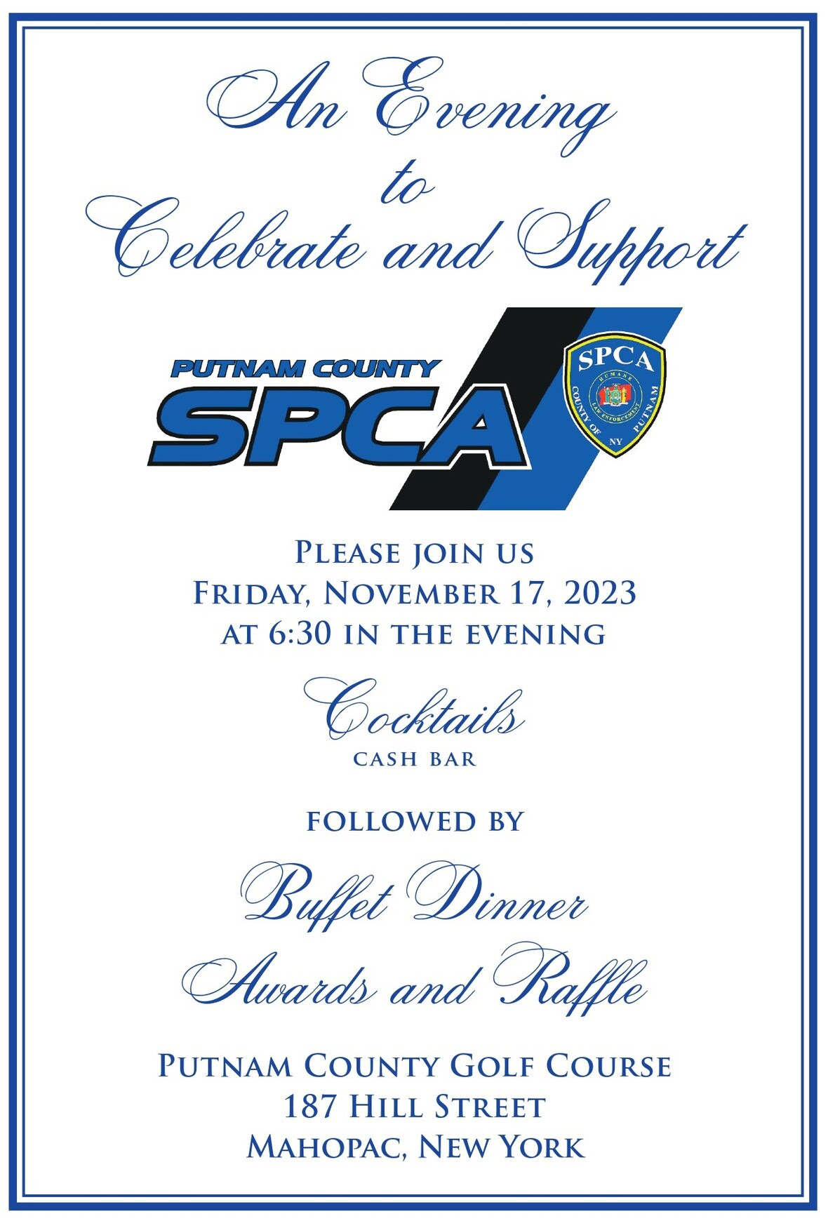 Putnam SPCA & Friends Dinner Fundraiser